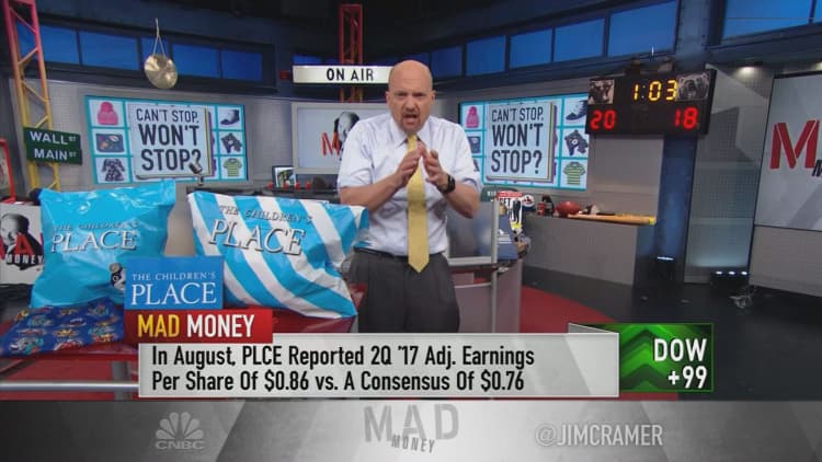 Cramer dubs Children's Place a 'fabulous' buy on weakness