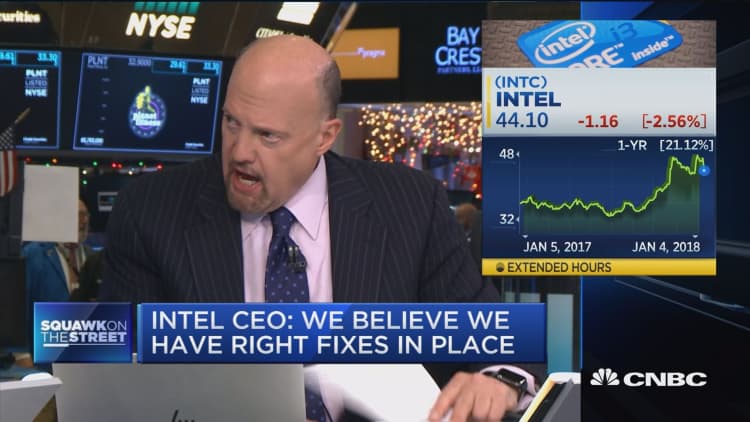 Cramer: AMD's CEO will 'take advantage' of Intel's security flaw fallout
