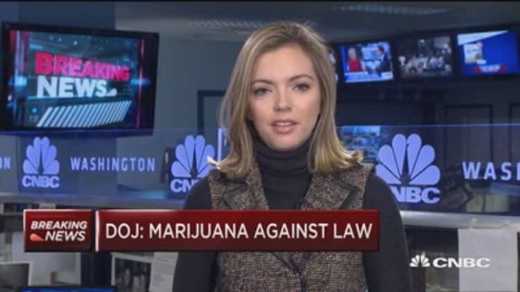 Justice Department: Marijuana is against the law