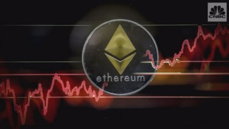 Ethereum topped $1,000 for the first time