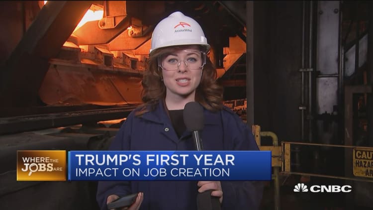 Trump's first year: White House policies help boost manufacturing sector