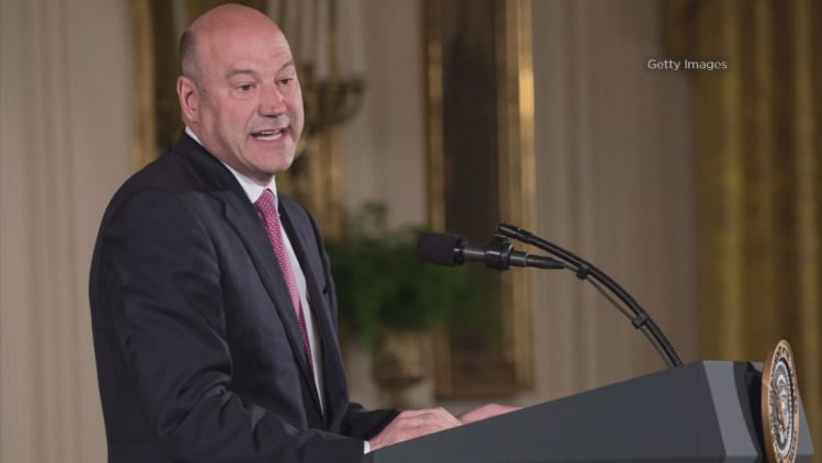 'I'm here today, and I'm here next week': Gary Cohn says description