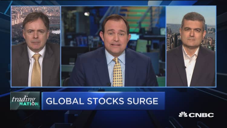 Trading Nation: Global stocks surge