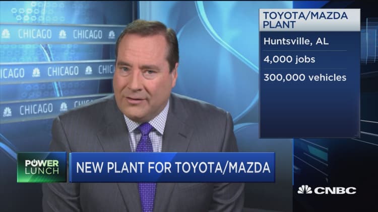 New plant for Toyota/Mazda in Alabama