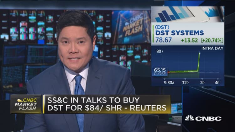 SS&C in talks to buy DST Systems for $84 a share