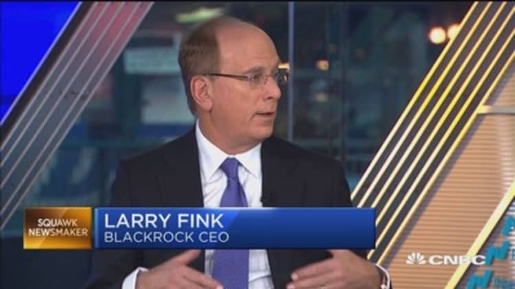BlackRock's Larry Fink: Surprised by huge inflows in bonds
