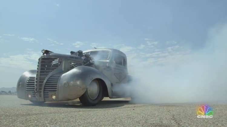 What happens when you put an engine meant for an airplane into a Plymouth truck?