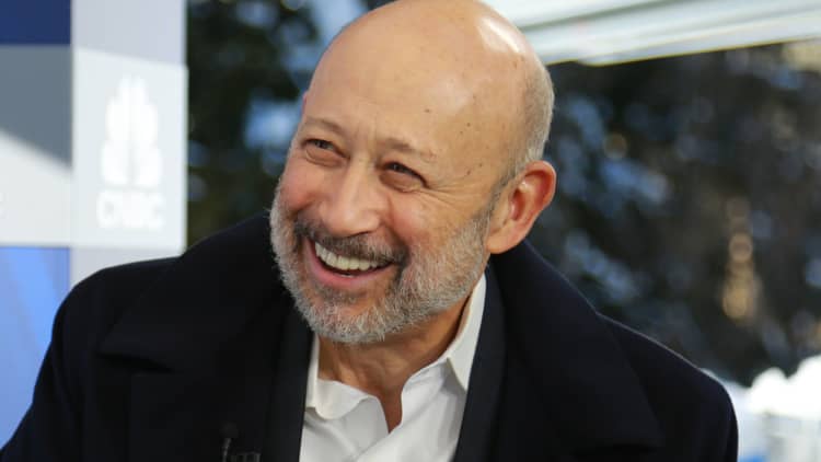 Goldman CEO Lloyd Blankfein talks taxes, politics and trading from Davos