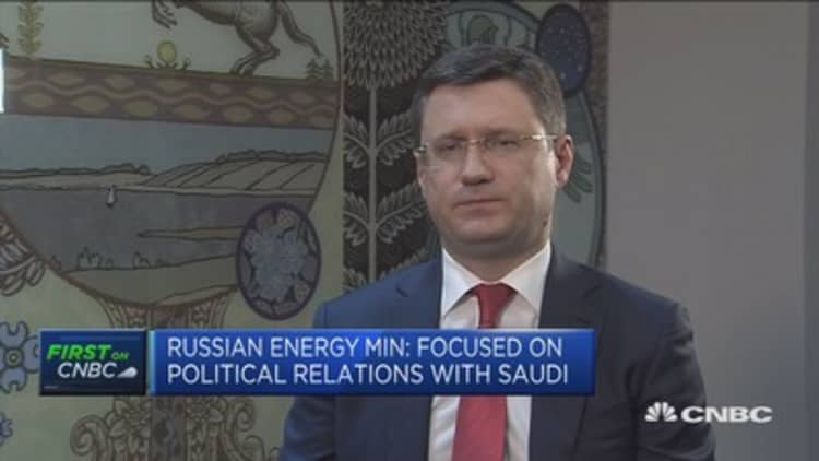 Russian energy minister: Agree Saudi-Russia oil pact will last