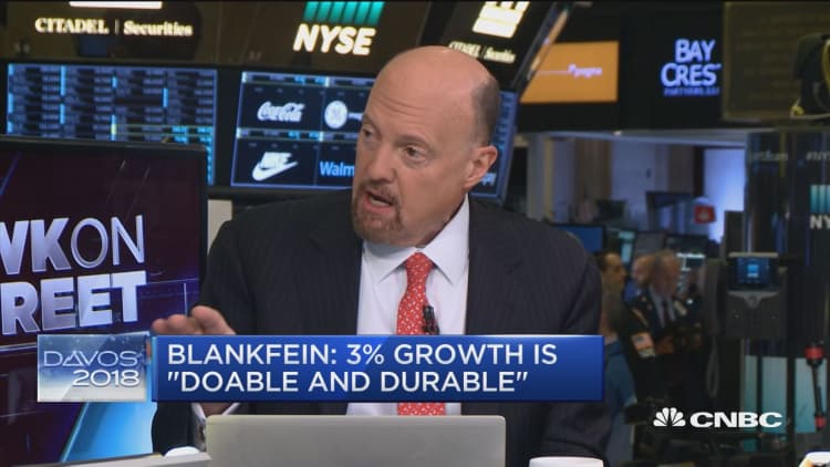 Cramer: Investors should read between the lines on Lloyd Blankfein's bitcoin comments