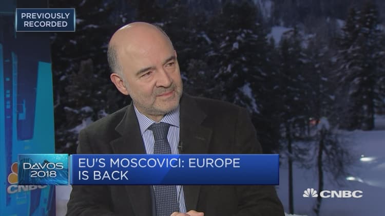 Nothing out of control on dollar-euro trade: EU's Moscovici