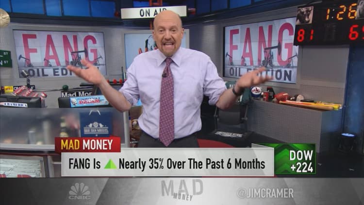 Cramer says the market's other FANG is a great growth play on oil