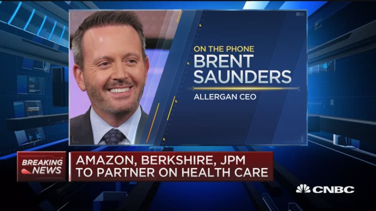 Allergan CEO: Wonderful to see how Bezos, Buffett and Dimon can 'disrupt' antiquated health-care system