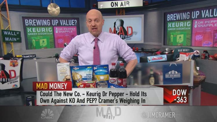 Cramer bullish on Dr Pepper-Keurig deal despite Wall Street's tepid response