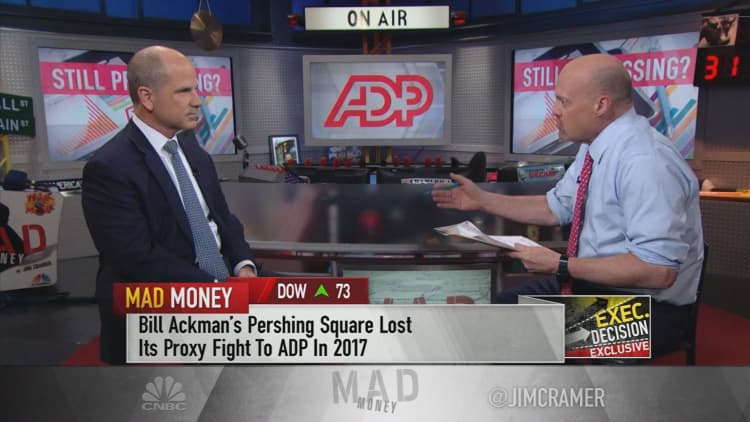 ADP CEO calls Ackman proxy fight 'water under the bridge,' says two have 'collegial, professional relationship'