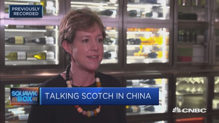 China is a target market for Scotch Whisky