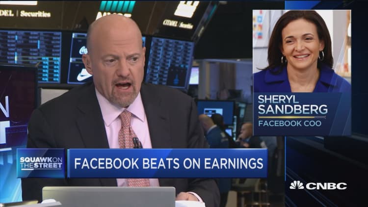 Facebook is not going to let users be overwhelmed by commercials says Jim Cramer