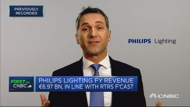 Philips Lighting CEO: Will continue to progress in 2018