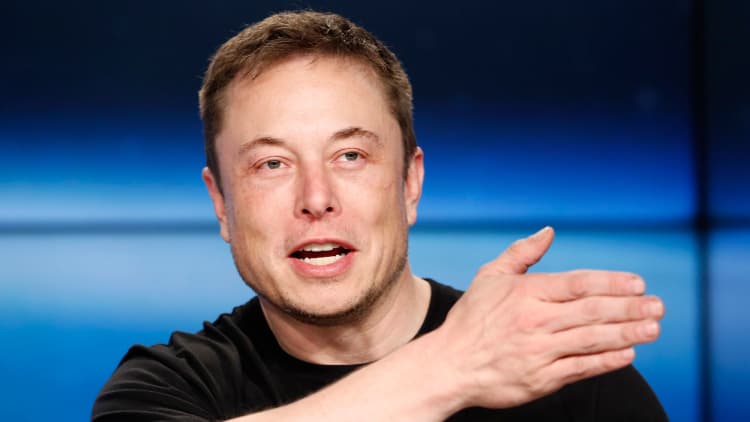 Elon Musk talks space race after Falcon Heavy launch