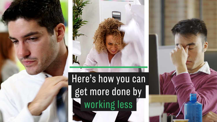 Here's how you can get more done by working less