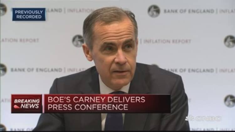 Investment is being contrained by Brexit-related uncertainities: BOE's Carney
