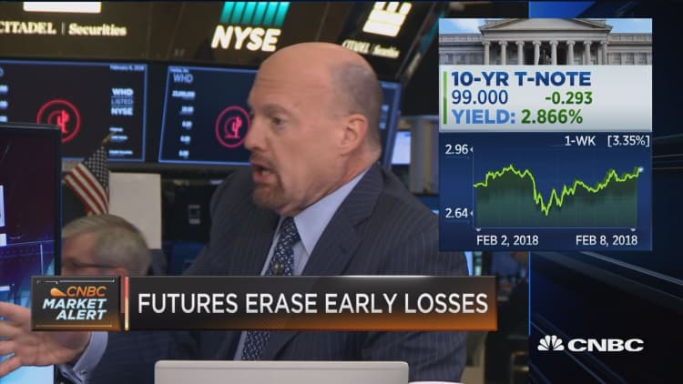 Cramer blames this week's crazy market on a 'group of complete morons'