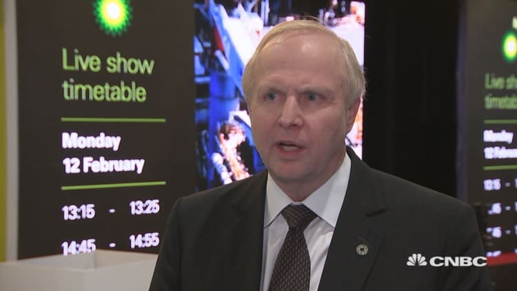 BP CEO: See oil between $50 and $65 a barrel from now to 2020