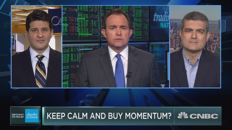 Keep calm and buy momentum?