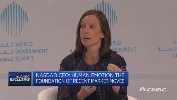 Market sell-off triggered by 'human emotion,' Nasdaq CEO says