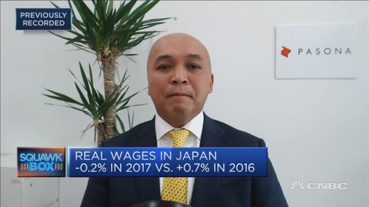 A wage hike at 3% in Japan is unlikely this year