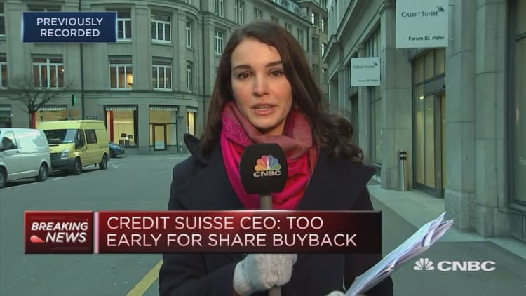 Credit Suisse posts third consecutive annual loss