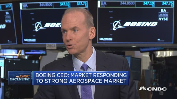 Boeing CEO: Market responding to strong aerospace market