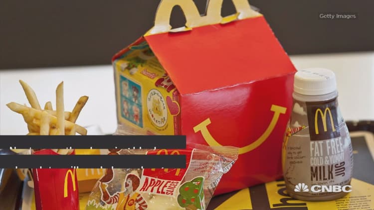 McDonald's is slimming down its Happy Meal menu