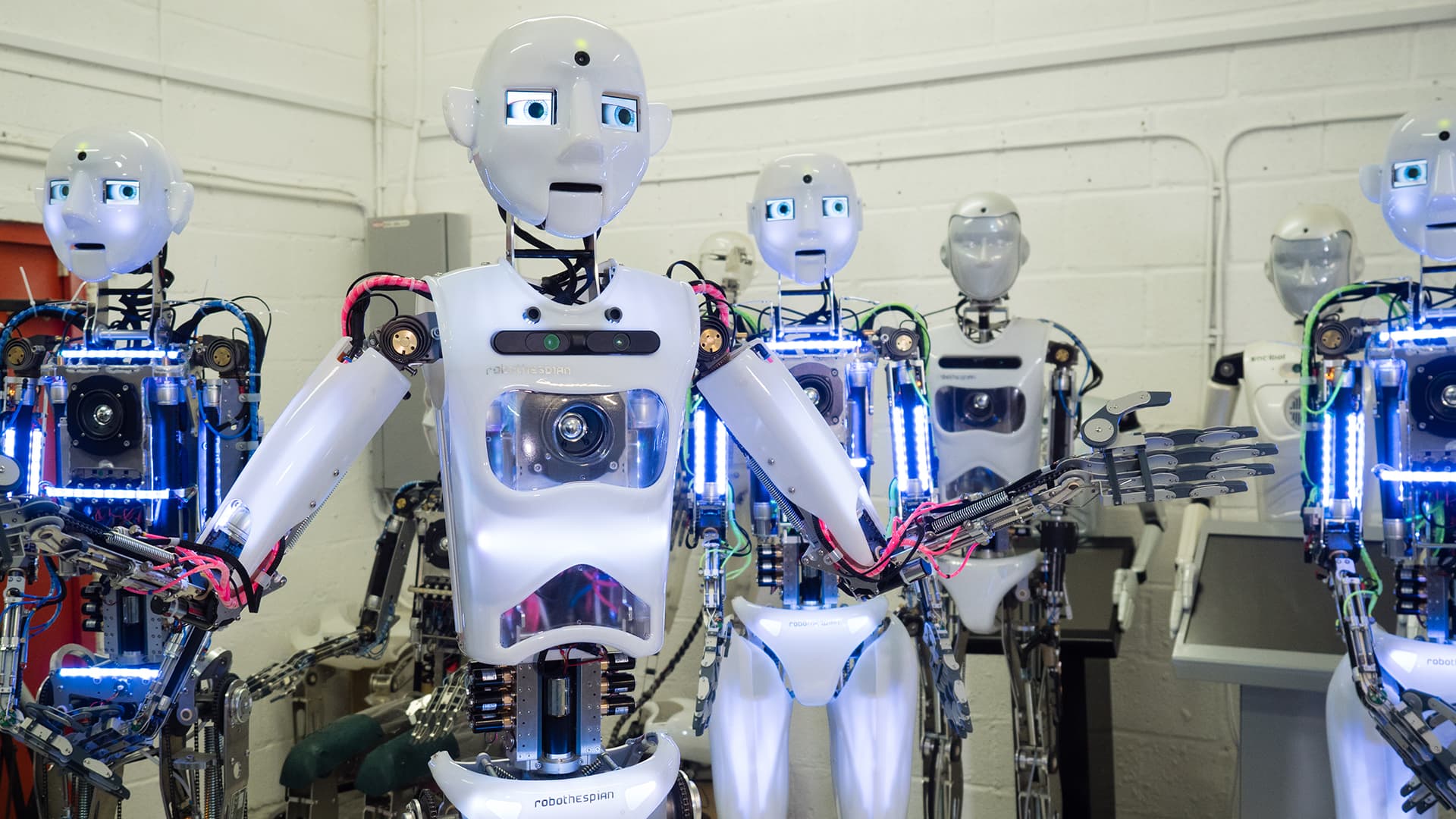 A singing robot factory can't find enough human workers