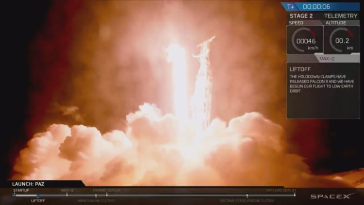 SpaceX launches Falcon 9 to deliver satellites