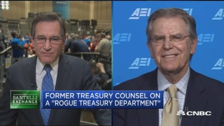 Santelli Exchange: Former Treasury counsel on a ‘rogue Treasury Department’