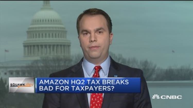 Koch group: Tax breaks luring Amazon's HQ2 won't pay off