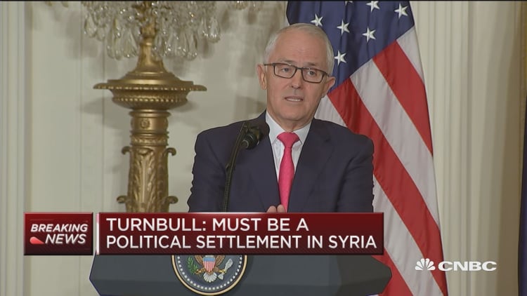 Australia PM: Must be a political settlement in Syria