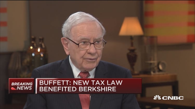 Buffett: New tax law huge tailwind for business