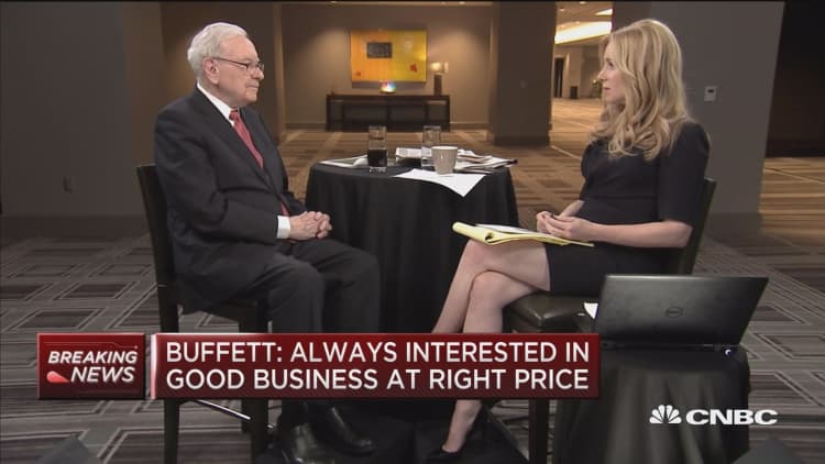 Buffett: I've not given a directive on gun-maker stocks