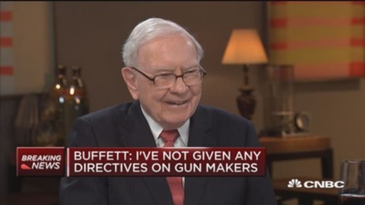 Warren Buffett: 'We've bought more Apple than anything else' in the last year
