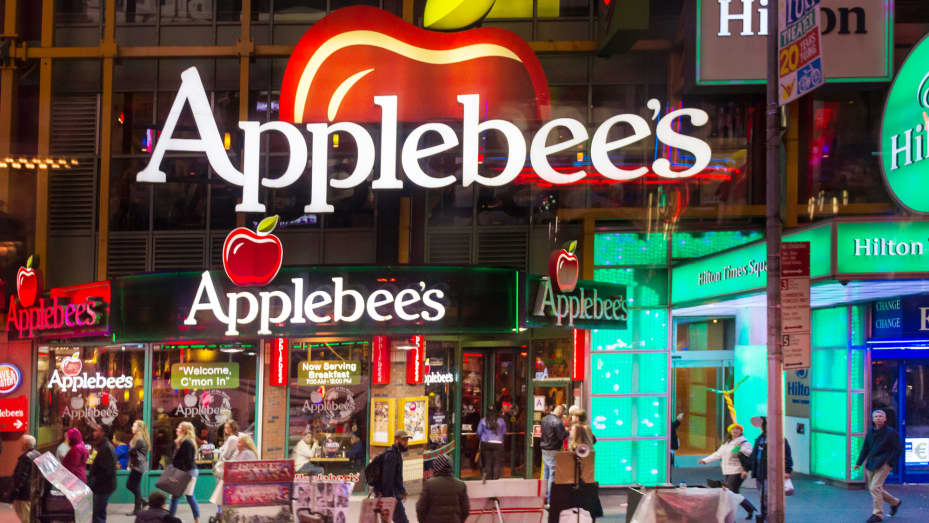 Applebee's restaurant at Times Square in New York City.