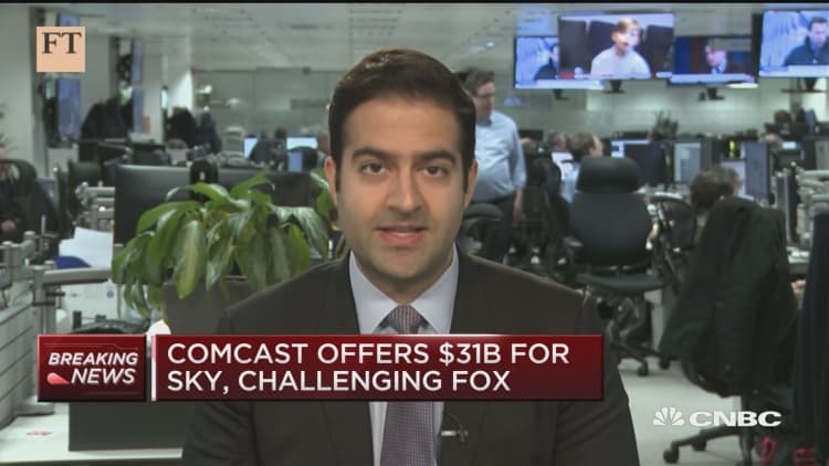Arash Massoudi discusses Comcast's 31 billion offer for Sky