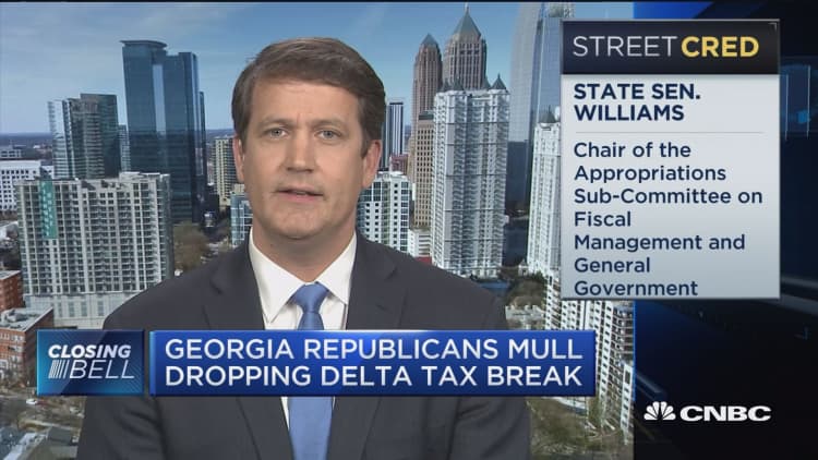 Georgia Republicans mull dropping Delta tax break