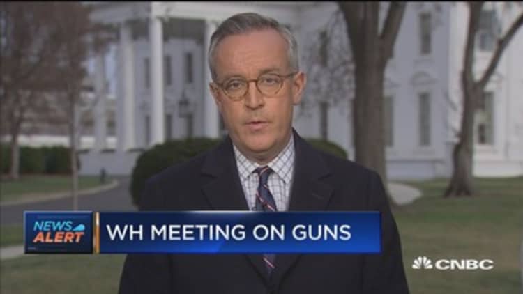 Gun stocks fall on White House meeting with lawmakers