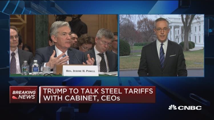 Trump to talk steel tariffs with Cabinet and CEOs