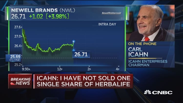 Legendary investor Carl Icahn has a large position in Newell
