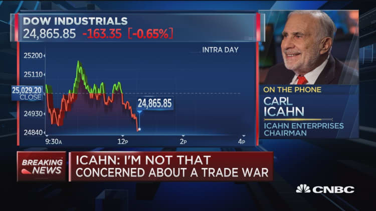 Carl Icahn: My biggest stock market worry is 'creeping inflation'