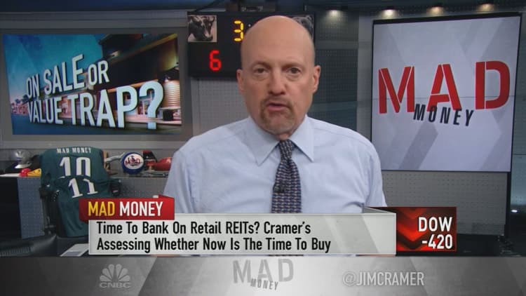 Cramer: Don't be fooled—retail REITs' stocks are still very risky to own