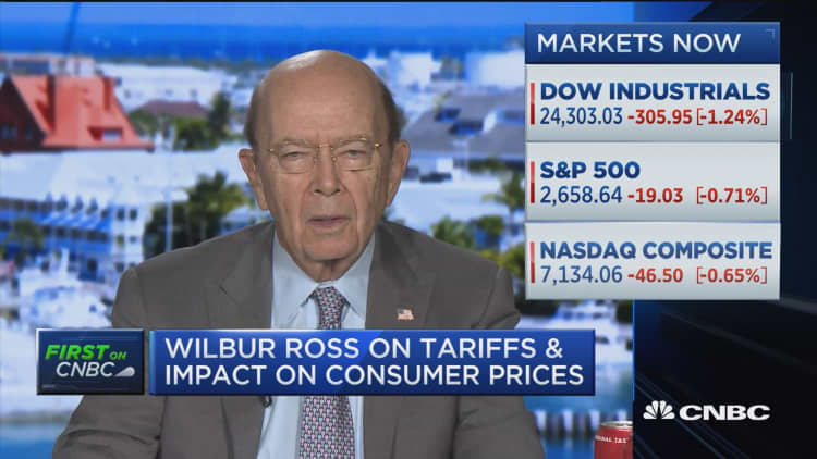 Commerce Secretary Wilbur Ross: Trump tariffs will have a 'broad' but 'trivial' impact on prices